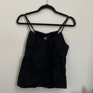 GAP Black Cotton Poplin Tank